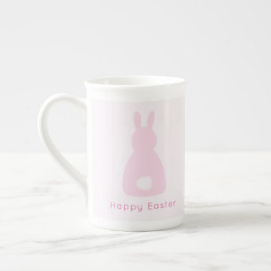 Fröhliche Ostern Baby Rosa Hasenschwanz Prozellantasse