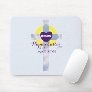Fröhliche Ostern Blaue Himmel Kreuz Benutzername Mousepad