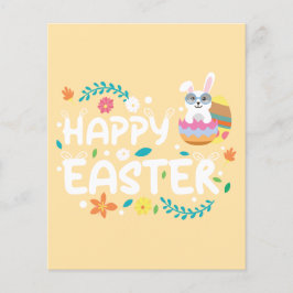 Fröhliche Ostern, Eier, Bunny & Blume Geschäften