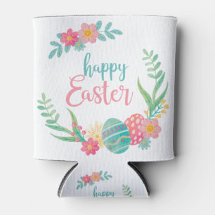 Fröhliche Ostern eingewickelt in den Eiern Dosenkühler
