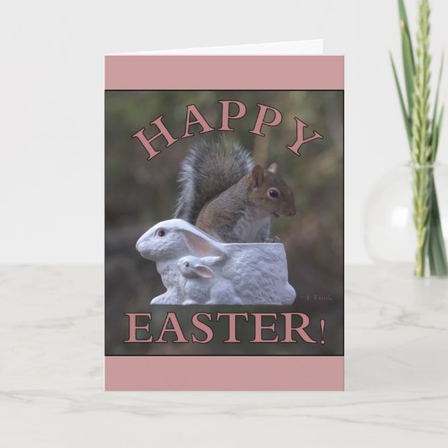 Fröhliche Ostern Feiertagskarte (Vorderseite)