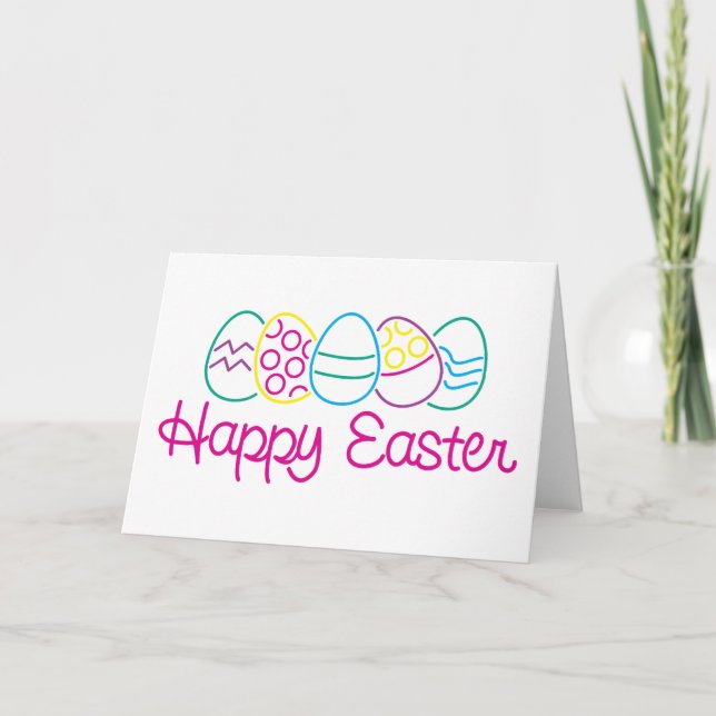 Fröhliche Ostern Feiertagskarte (Vorderseite)