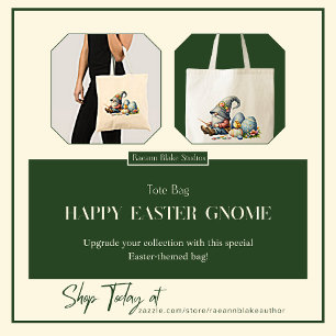 Fröhliche Ostern Gnom Tragetasche