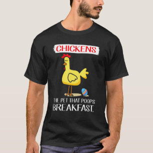 Fröhliche Ostern Hühnerkacke Frühstückseier T-Shirt