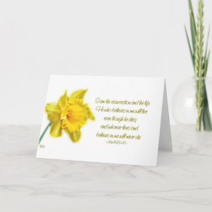 fröhliche Ostern - ich bin das resurrrection und Feiertagskarte