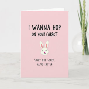 Fröhliche Ostern Karotten Hüpfen Lustige Karte