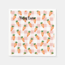 Fröhliche Ostern Karotten Serviette