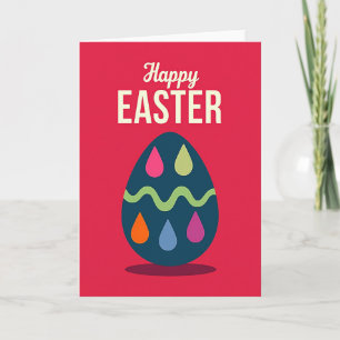 Fröhliche Ostern Kunst Design Karte