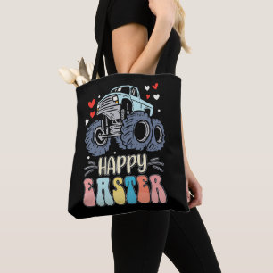 Fröhliche Ostern Monster Truck Hase Kaninchen Eier Tasche