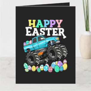 Fröhliche Ostern Monster Truck Ostereier Dankeskarte