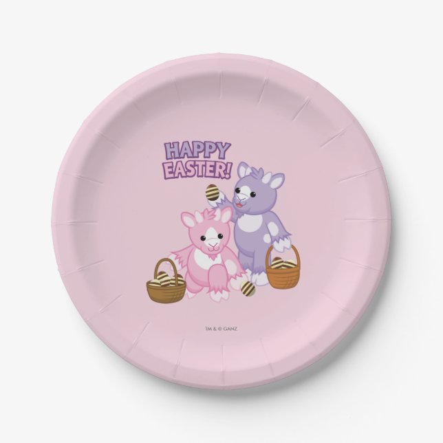 Fröhliche Ostern! Pappteller (Vorderseite)