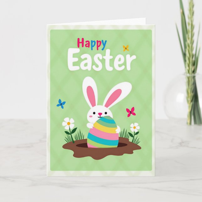Fröhliche Ostern Partnerkarte Karte (Vorderseite)