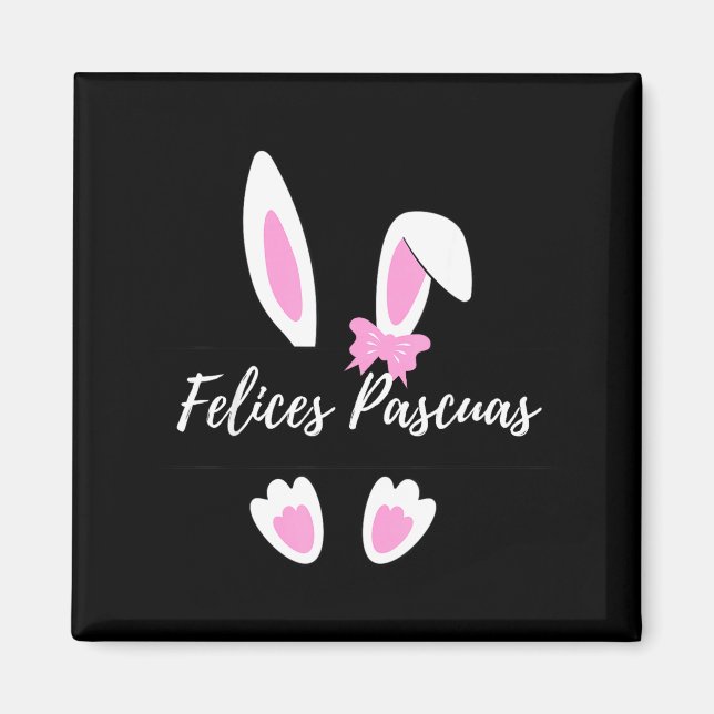 Fröhliche Ostern spanische Grafik Magnet (Vorne)