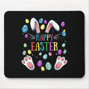 Fröhliche Ostern Sprüche Bunny Geschenke Ei Grafik Mousepad