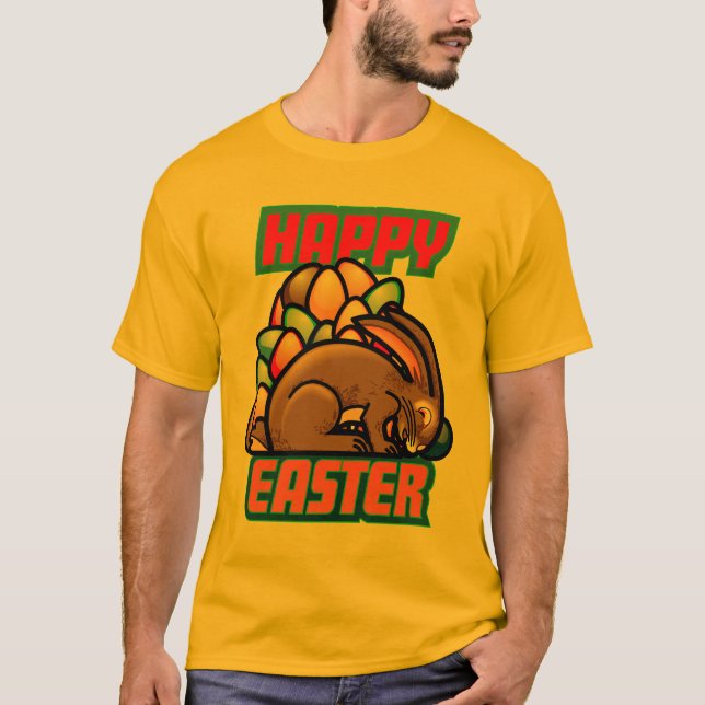 Fröhliche Ostern T T-Shirt (Vorderseite)