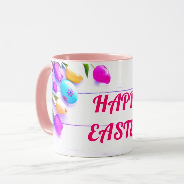Fröhliche Ostern Tasse (Vorderseite Links)