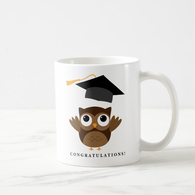 Fröhliche Owl Graduate | Abschluss 2016 Kaffeetasse (Rechts)