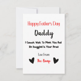Fröhliche Papa-Liebe des Vaters aus der Bump Card RSVP Karte