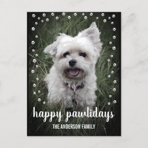 Fröhliche Pawlidays Foto Moderner Hund Weihnachten