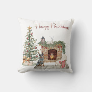 Fröhliche Pawlidays Hunde-Design - Australian Catt Kissen
