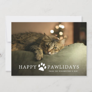 Fröhliche Pawlidays-Weihnachtskarte Feiertagskarte