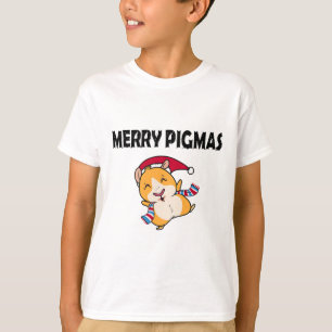 Fröhliche Pigmas-Gesichtsmaske Lustiges Weihnachte T-Shirt
