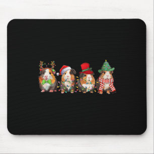 Fröhliche Pigmas lustiger Santa Meerschweinchen-Tr Mousepad