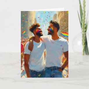 Fröhliche Pride-Parade-Feier Karte
