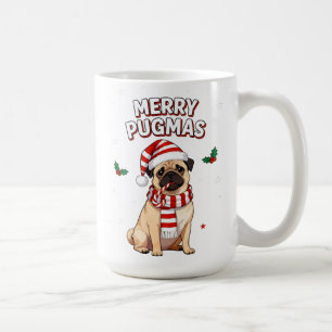 Fröhliche Pugmas Süße Weihnachten Pug-Hundefreund Kaffeetasse
