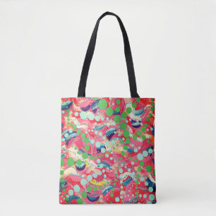 Fröhliche Punkte und spielerische Formen Original Tasche