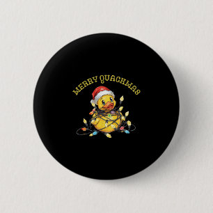 Fröhliche Quackmas Kreuzfahrt Gummiente Weihnachts Button