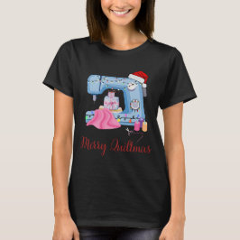 Fröhliche Quiltmas Nähmaschine2 T-Shirt