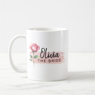 Fröhliche Reise Rosa Rosen Tasse – Individuelles G