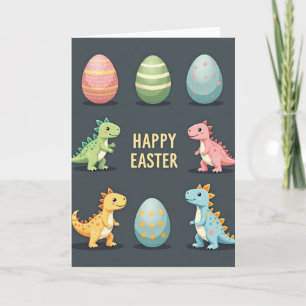 Fröhliche Reptilien-Ostergrußkarte Karte