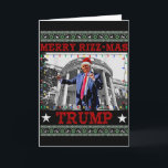Fröhliche Rizzmas Trump Lustiger Humorvoller Trump Karte<br><div class="desc">Fröhliche Rizzmas Trump Lustiger Humorvoller Trump-Tanz Weihnachten</div>