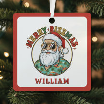 Fröhliche Rizzmas Weihnachtsmann mit Sonnenbrille