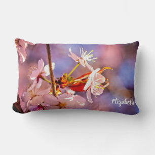 Fröhliche Sakura-Blume Lendenkissen