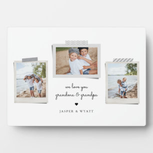Fröhliche Sentiments Schnappschuss Foto Plaque Fotoplatte