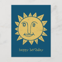 fröhliche Sonne GLÜCKLICH BIRTHDAY CUSTOM