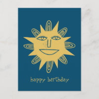 fröhliche Sonne GLÜCKLICH BIRTHDAY CUSTOM