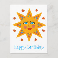 fröhliche Sonne GLÜCKLICH BIRTHDAY CUSTOM