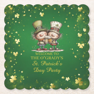 Fröhliche St. Patrick’s Day Party-Illustration Untersetzer