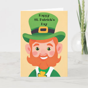 Fröhliche St. Patrick's Day Karte mit spielhaftem 