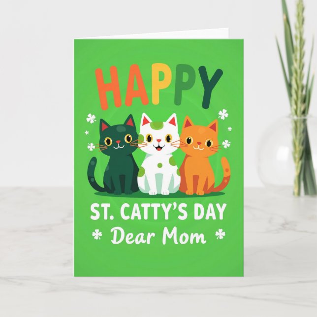 Fröhliche St. Patricks Tag Mama Karte (Vorderseite)