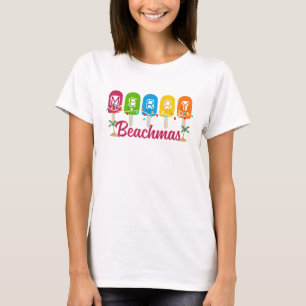Fröhliche Strand-Weihnachten im Juli T-Shirt