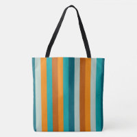 Fröhliche Streifen Muster Aqua und Orange