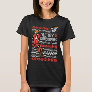 Fröhliche Swishmas Sketll hässliche Weihnachten Xm T-Shirt