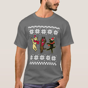 Fröhliche Tanzende Labradors Weihnachten T-Shirt