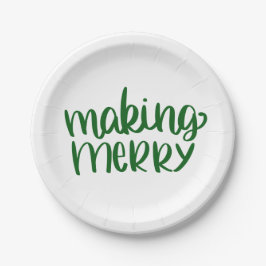 Fröhliche Teller des Grünbuchs