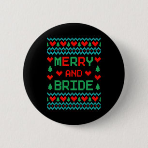 Fröhliche und Braut Junggesellinnenabschied hässli Button